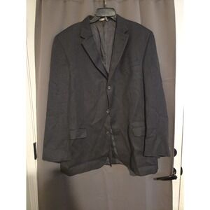 Eddie Bauer‎ Dark Gray Blazer, Men's 48T Sport Coat, Single Breasted Wool Jacket